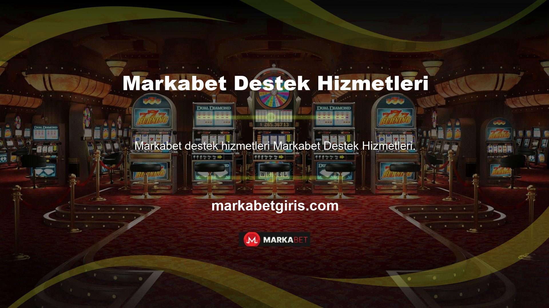 Markabet web sitesinin ana sayfasındaki iletişim bölümünü seçen her kullanıcıya yardımcı olun